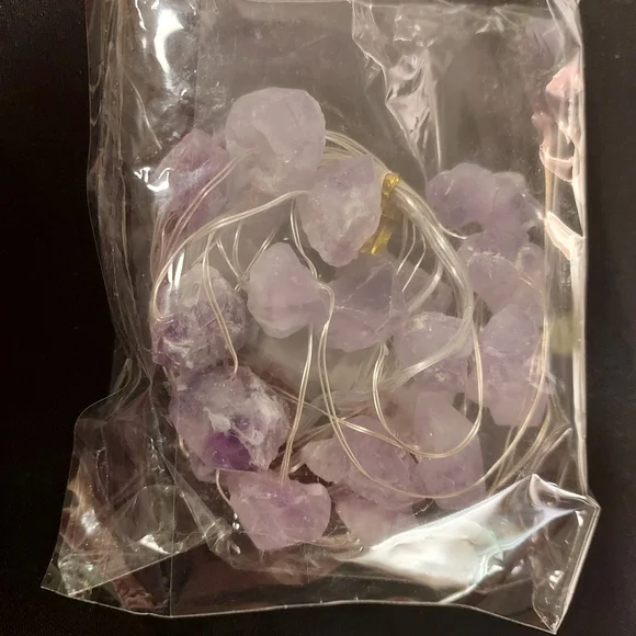 NWT, " Harmonia " AMETHYST LED STRING LIGHTS, with Remote - Picture 6 of 7